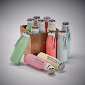 Baby Water Bottle L in recycled stainless steel